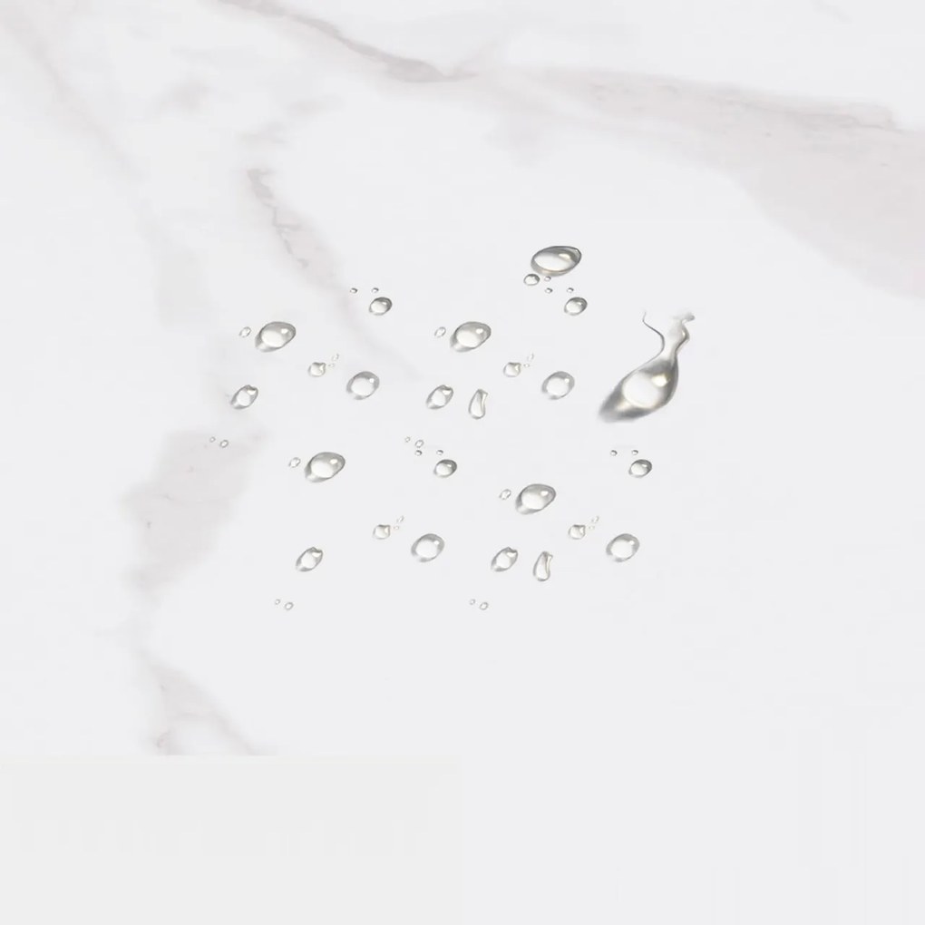 RAAU210 - Raft, 80 cm pentru salon cosmetica, birou, hol, living, baie - Alb imitatie de marmura - Auriu