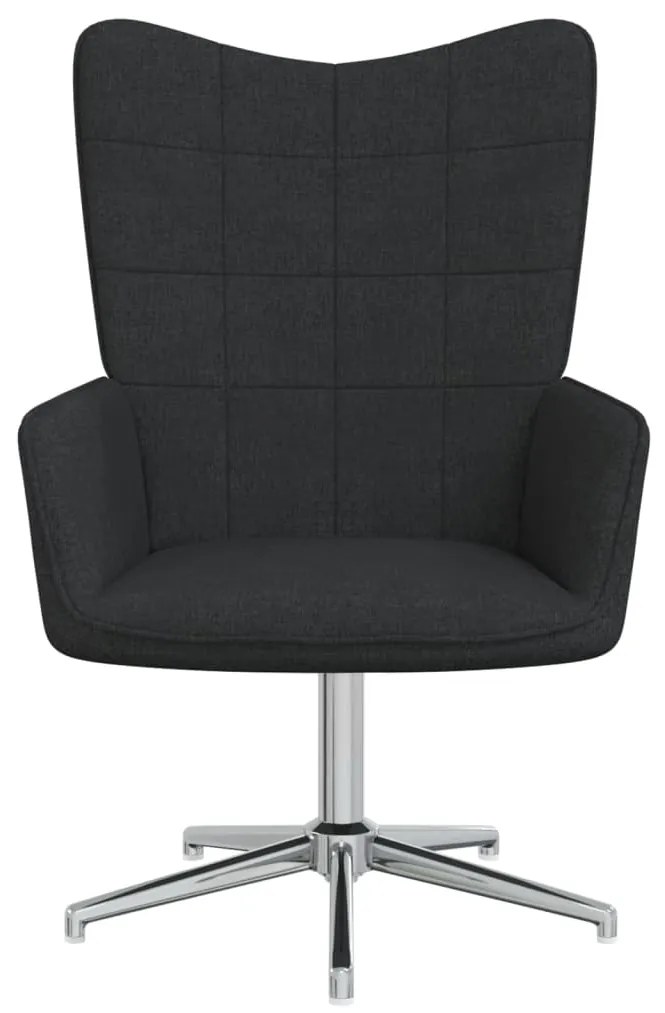 327991 vidaXL Scaun de relaxare, negru, material textil
