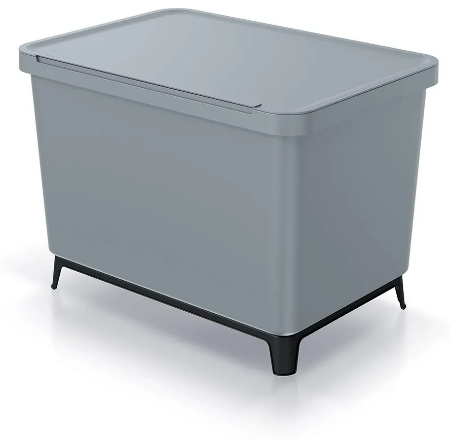 Coș de gunoi, 4 x 10 l, gri