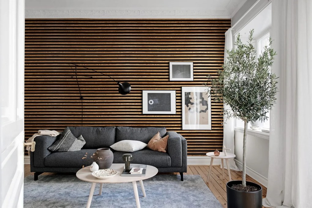 Fototapet, Rib Wood Horizontal, Rebel Walls
