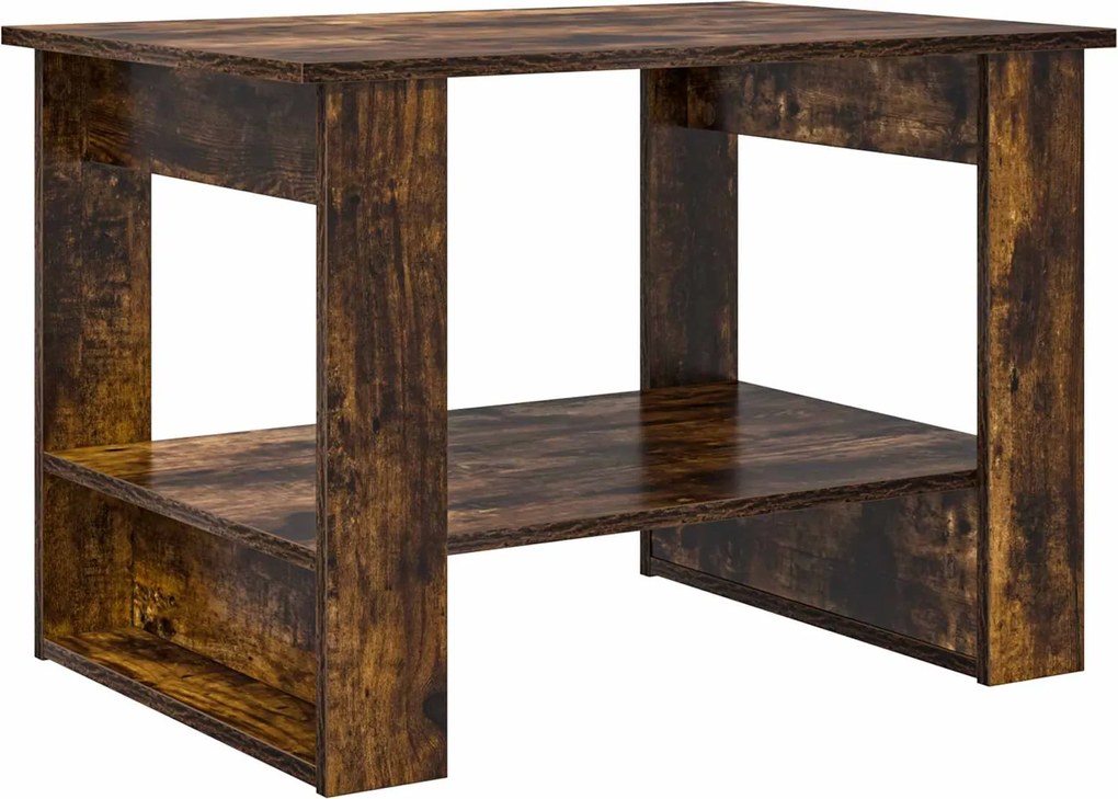 vidaXL Masă de cafea Stejar fumuriu 72 x 50 x 50 cm Lemn compozit