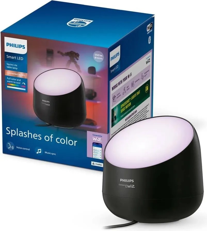 Philips - Lampă de masă SMART LED RGB+TW, reglabilă, 9W/230V, 2200-6500K, Wi-Fi