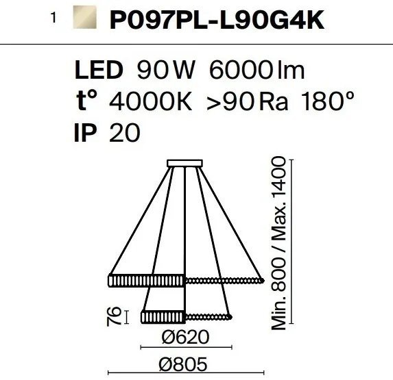 Lustra LED moderna design deosebit Krone