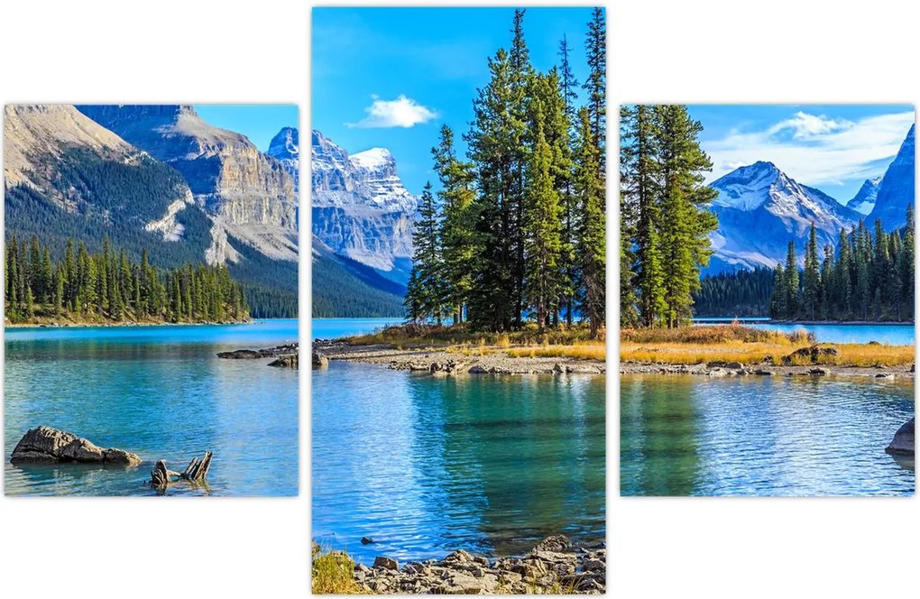 Tablou - Peisaj montan cu râu (90x60 cm)