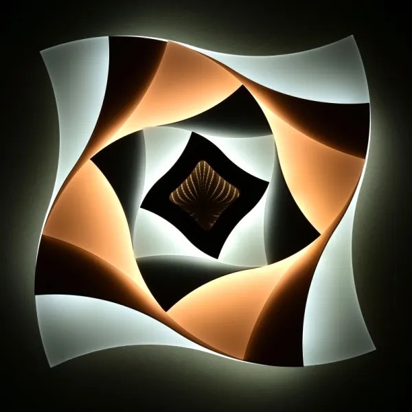 Plafonieră LED dimabilă Ecolite WALP7129-3D/LED INDI LED/70W/230V + telecomandă