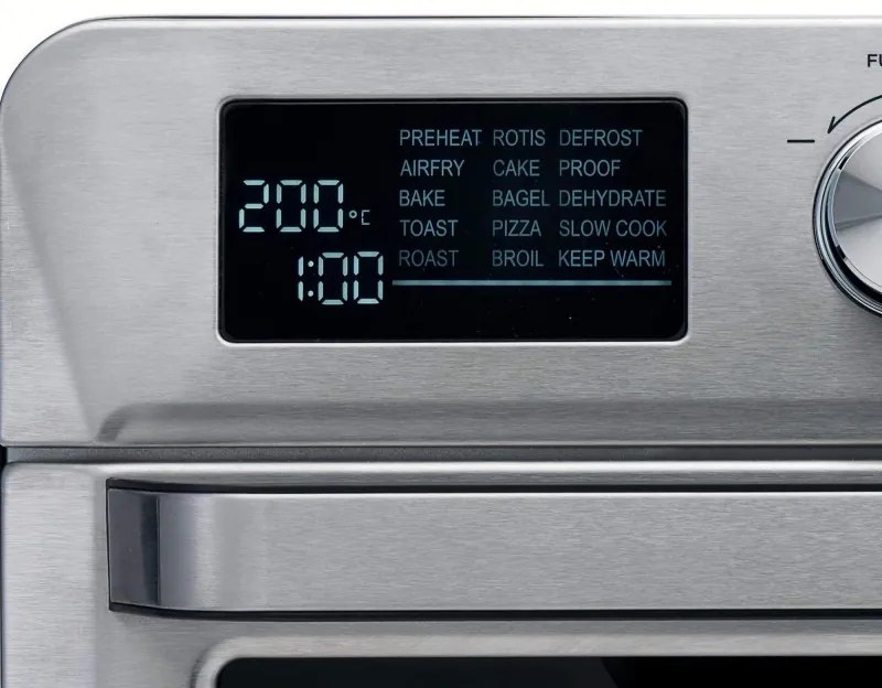 Friteuza cuptor cu aer cald Ariete 4629/11, 1700W, 25 L, 15 programe, Pana la 230°C, Afisaj digital, Cos rotativ, Inox