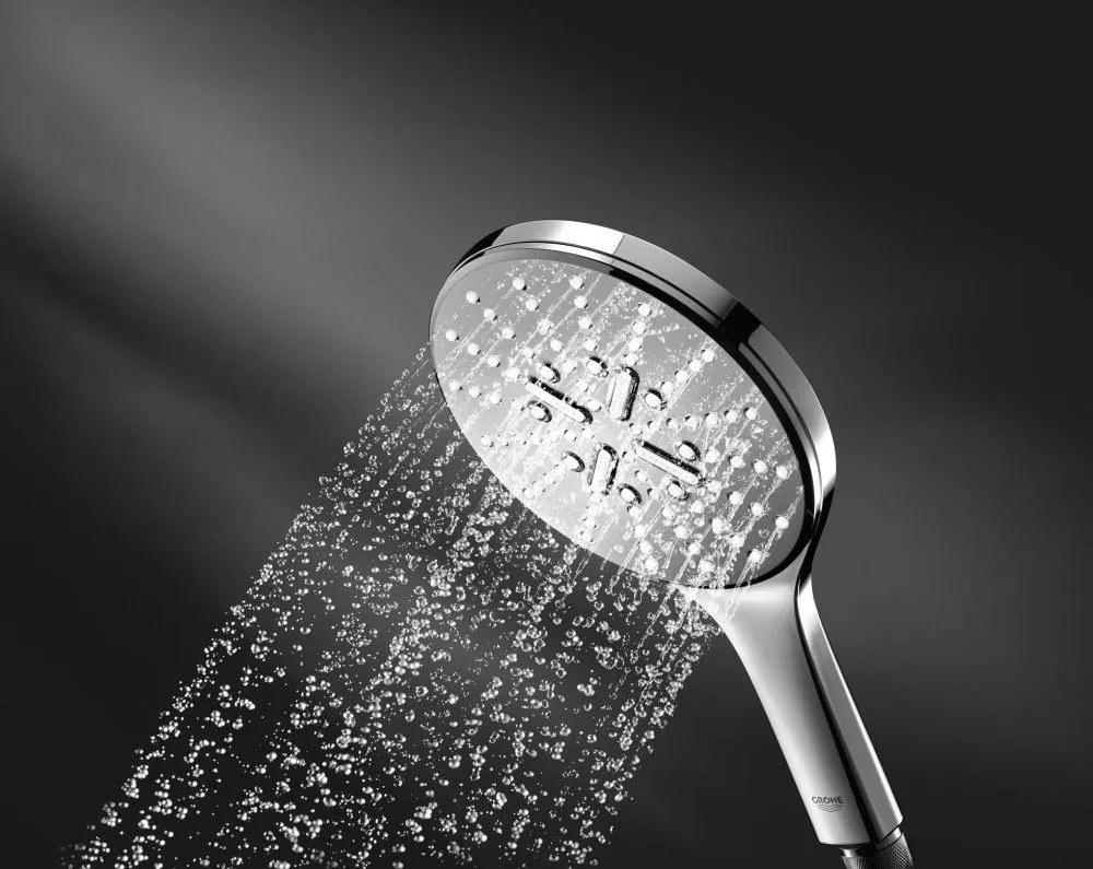 Grohe Rainshower SmartActive 130 Set dus cu bara 90 cm si savoniera, crom
