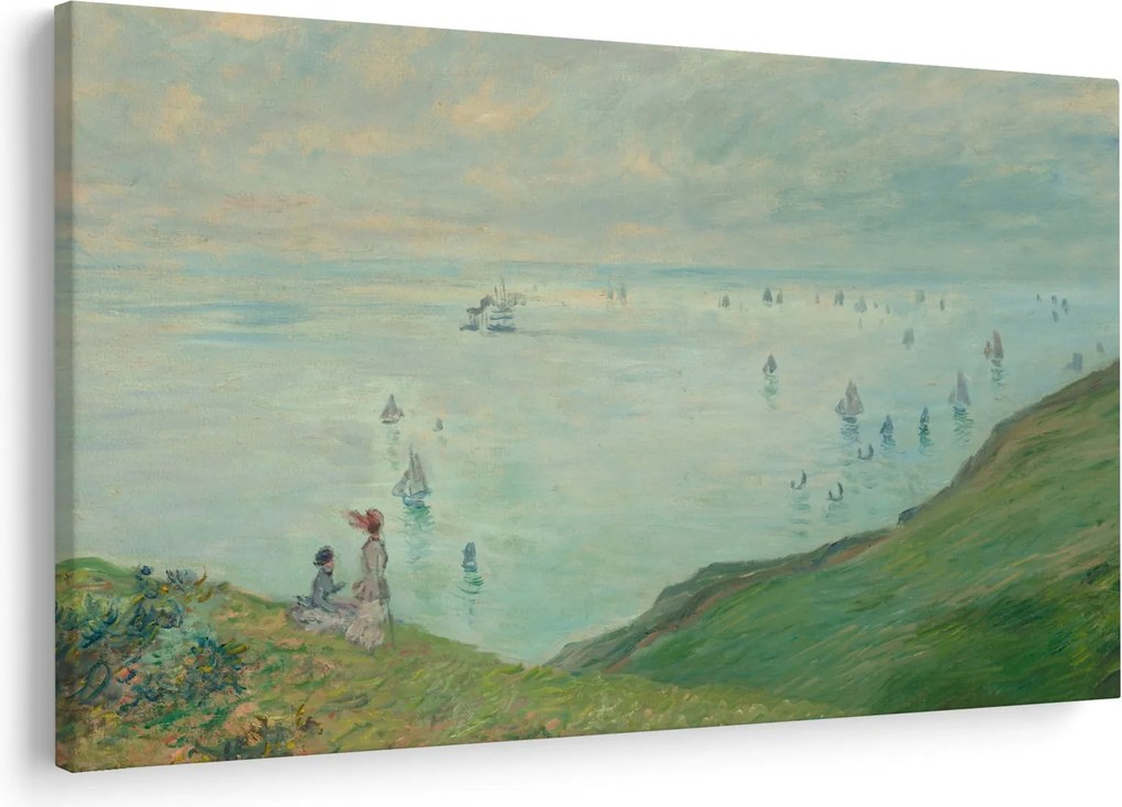 Tablou - Henri Fantin-Latour, Cliffs at Pourville, reproducere (90x60 cm)
