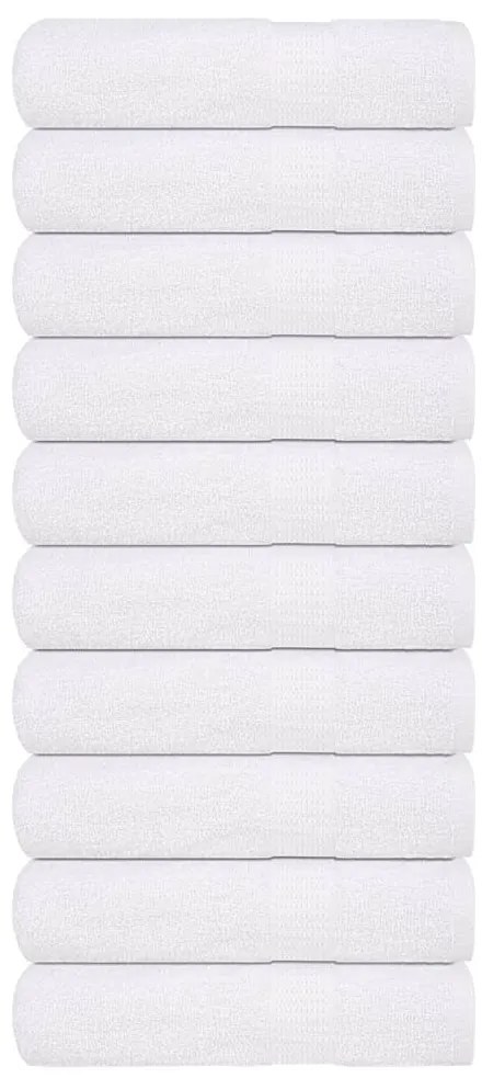 vidaXL Prosoape de duș 10 buc alb 70x140 cm 360 g/m² 100% bumbac