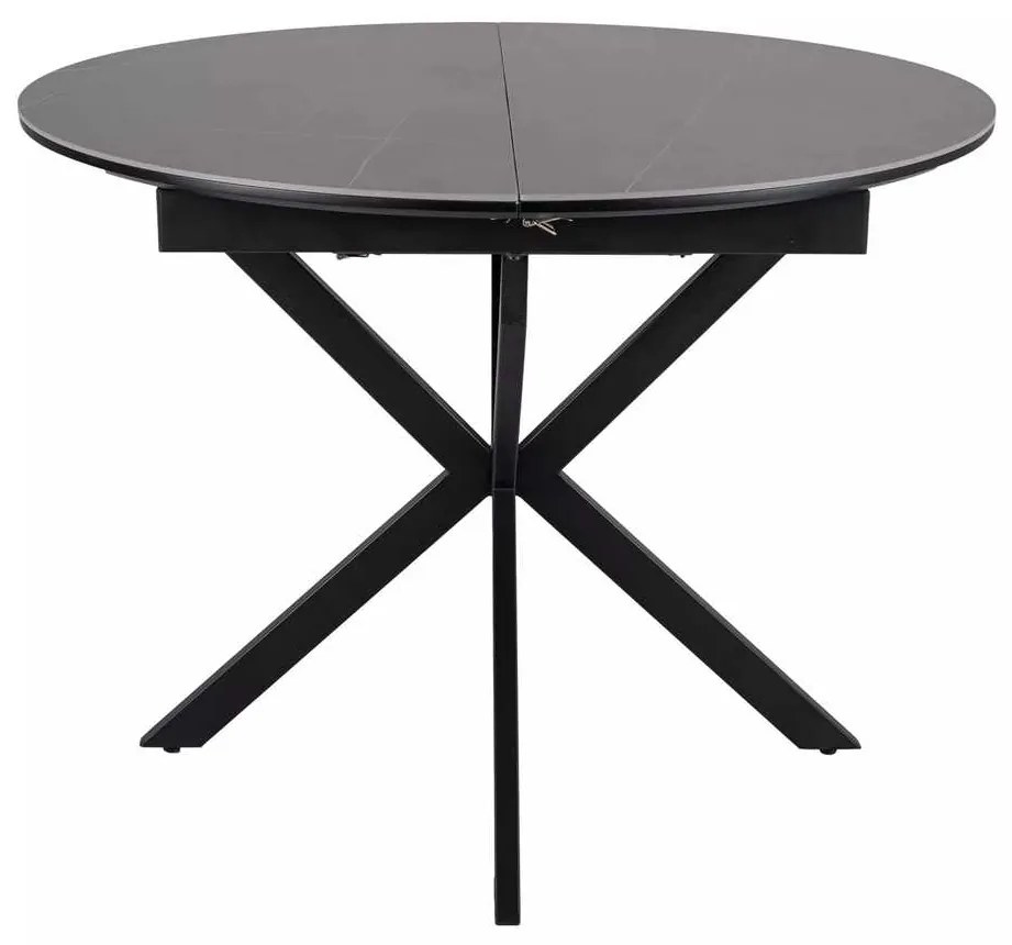 Masă de bucătărie Maxwell II 100 x 100 cm, gri / negru