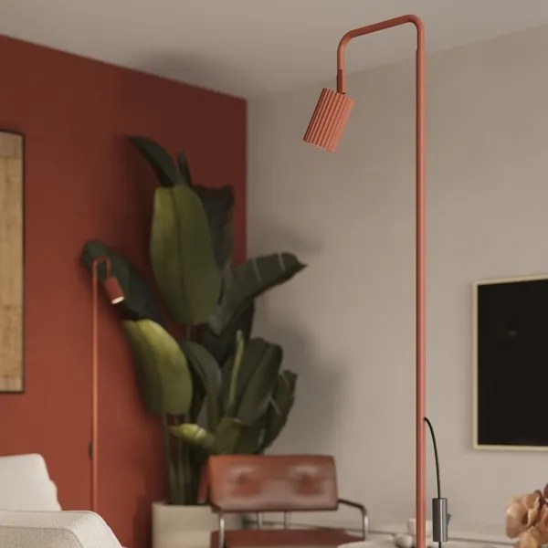 Sollux SL.2023 - Lampă de podea KARBON 1xGU10/10W/230V portocalie