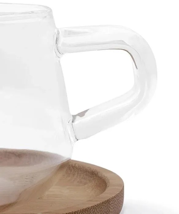 Ceasca pentru ceai cu farfurioara Viva Scandinavia ELLA CLASSIC V79741, 250 ml, Portelan, Alb/Galben