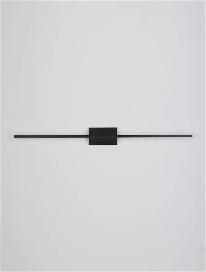 Aplica LED pentru oglinda / tablou AZURE negru L-120,5cm