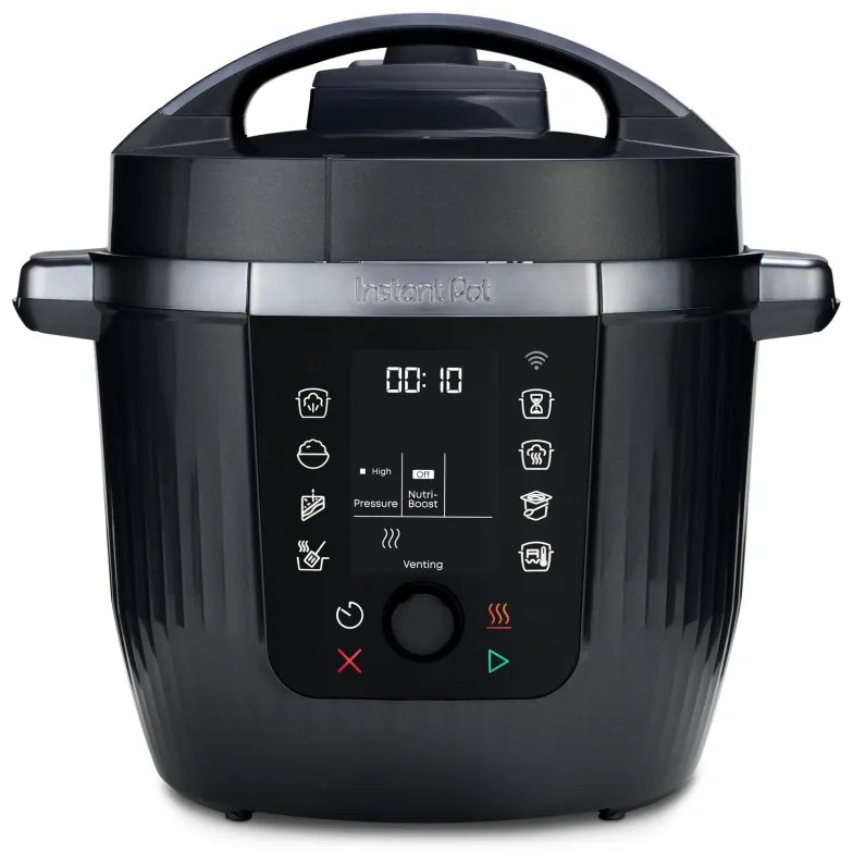 Multicooker Instant Pot Pro Max 60 WiFi, 1200W, 5.7 L, 10 programe, Nutriboost, control WiFi, afișaj LCD, oțel inoxidabil, negru