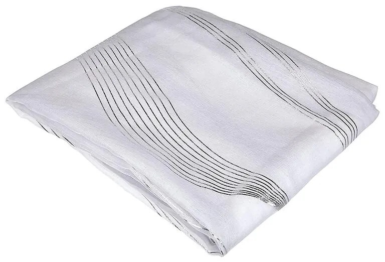 Draperie decorativă ERIKA, albă, 135 x 240 cm 1 buc