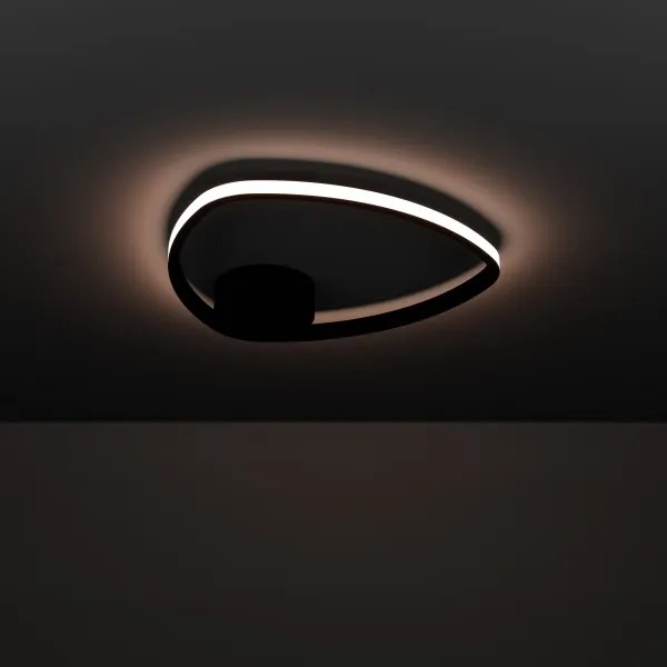 Eglo 902148 - Plafonieră MOSCHELLA LED/9,7W/230V neagră