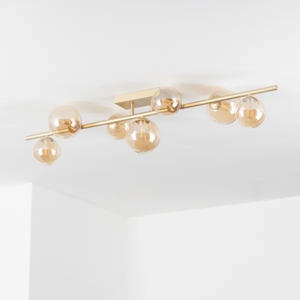 Lustră LED aplicată Brilagi MILLA 7xG9/3W/230V auriu