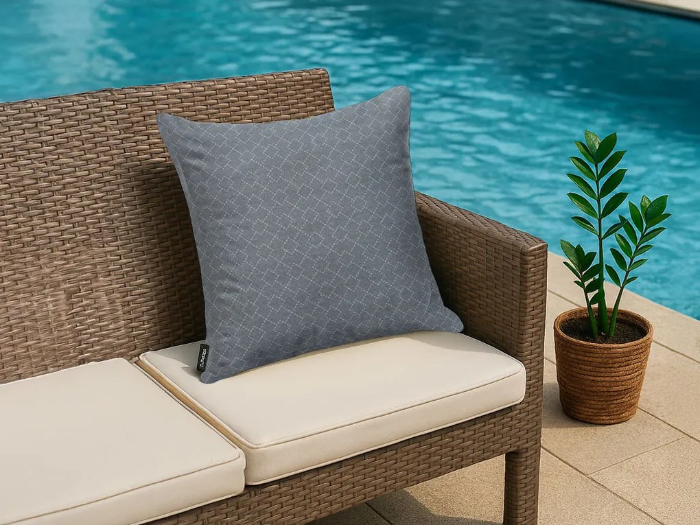 Perna de exterior MADISON CHECK 50x50 cm, gri