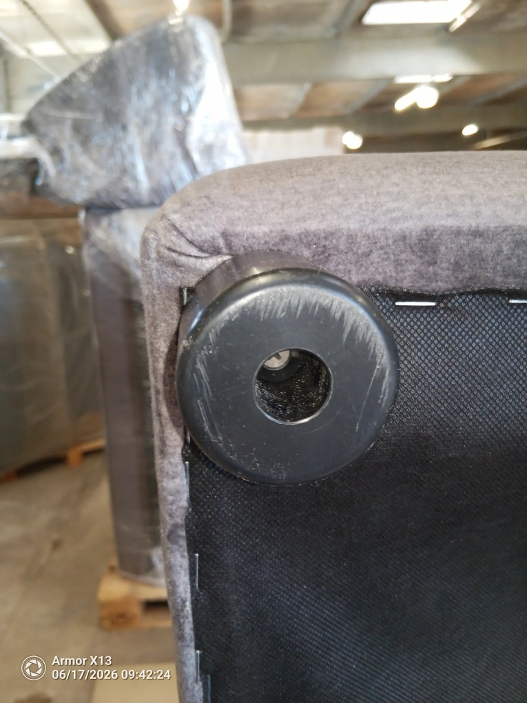 OFERTA Canapea extensibila de colt, reversibila, LIVARO 251x140 cm, gri inchis, a doua calitate