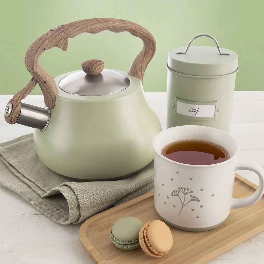 Set de căni ceramice Orion Greenish 4 buc, 0,5 l