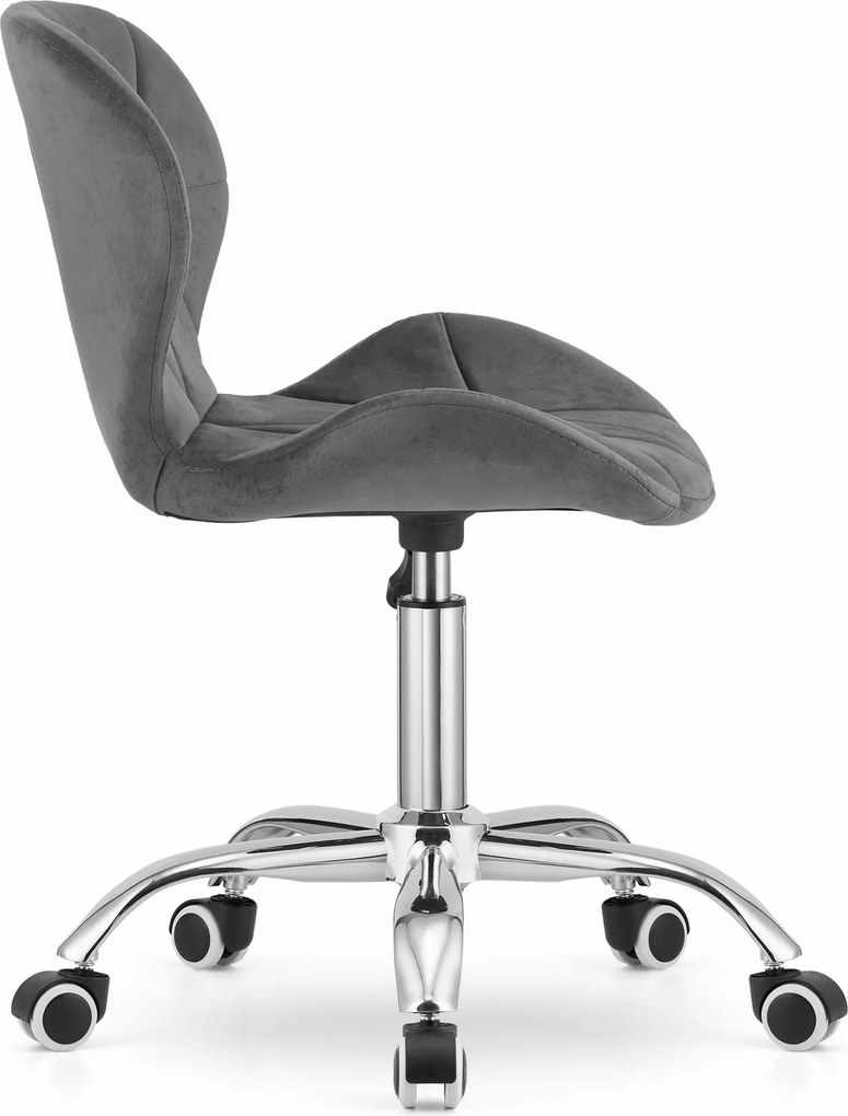 OFERTA Scaun de birou gri AVOLA VELVET II. calitate