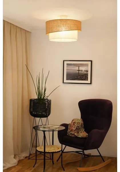 Brilagi - Lustr SHINE 1xE27/15W/230V pr. 50 cm bej/crem