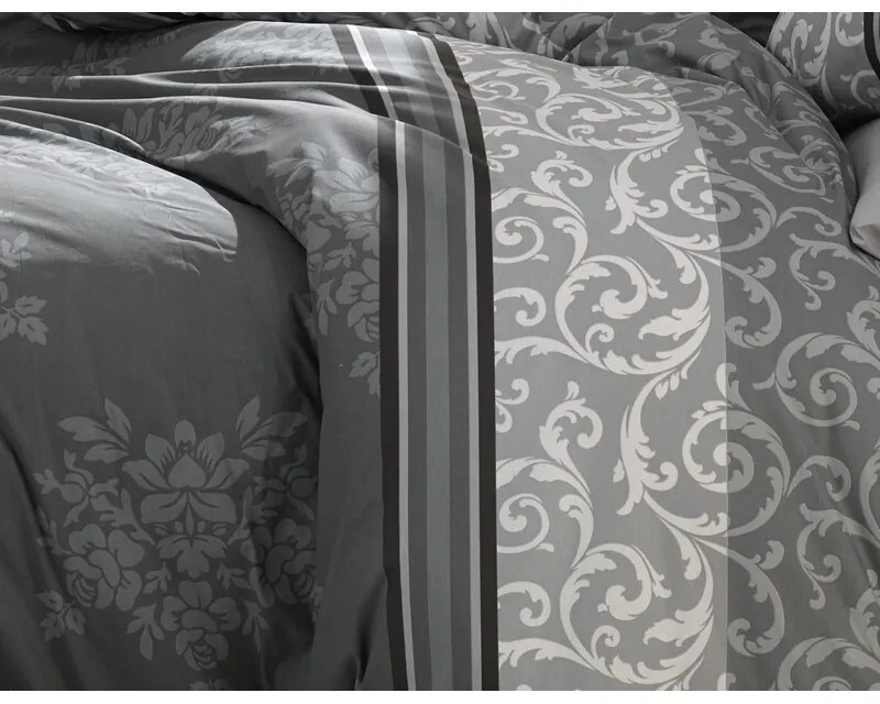 BedTex Lenjerie de pat din bumbac Natura gri, 220 x 200 cm, 2 bucăți 70 x 90 cm