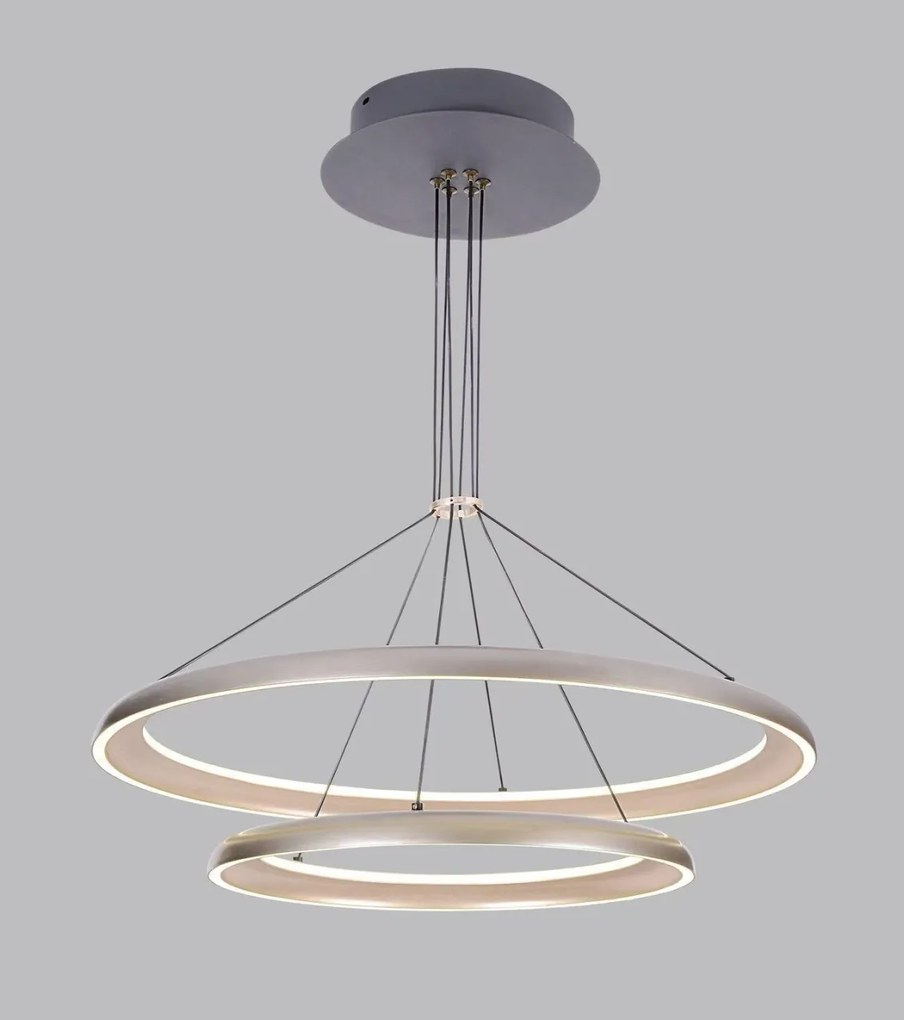 💡 Pendul LED D08/60+40 – Putere Maximă și Eleganță Modernă în Finisaj Maro