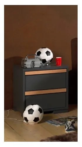 Noptieră de copii gri închis London – Vipack