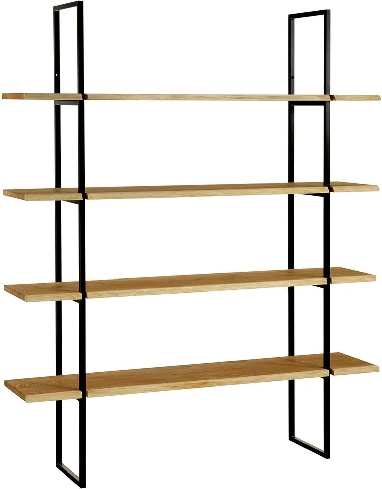 Etajeră lemn masiv Malina, 140 × 30 × 171 cm