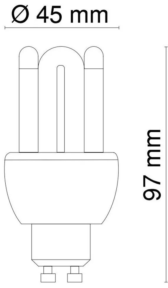 Bec economic GU10 4U 13Watt, 2700K 10801 GL