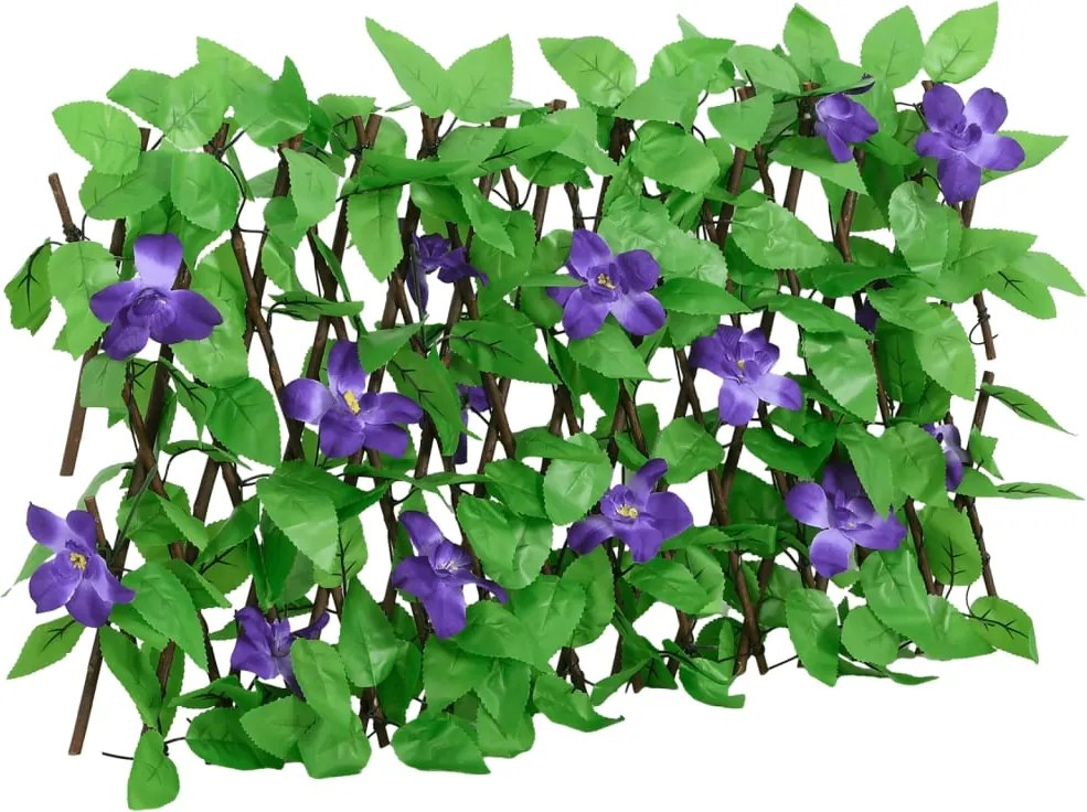 vidaXL Spalier cu iederă artificială, extensibil, verde, 180x20 cm