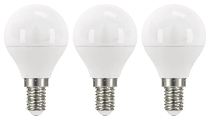 Set 3 becuri cu LED EMOS Classic Mini Globe Neutral White, 5W E14
