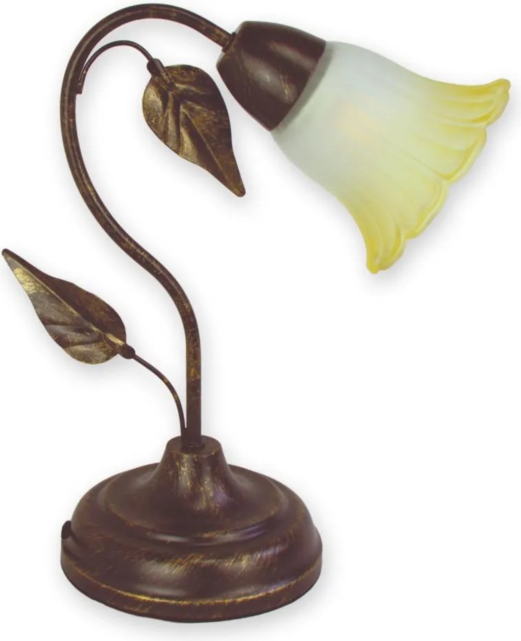 BRILAGI - Lampă de masă BLOSSOM 1xE27/40W/230V patină/alamă