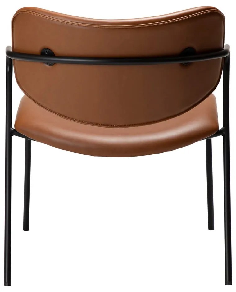 Fotoliu maro coniac din imitație de piele Zed – DAN-FORM Denmark