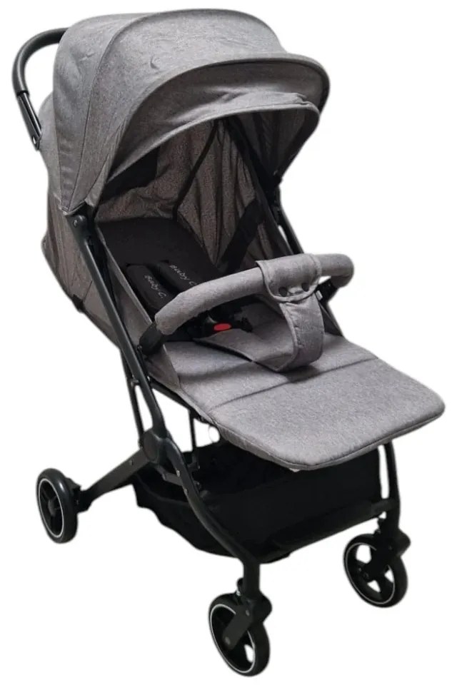Carucior sport ultracompact pentru copii BABY CARE 311 Transformabil in troller, Spatar reglabil in 3 trepte, Pozitie somn, Gri