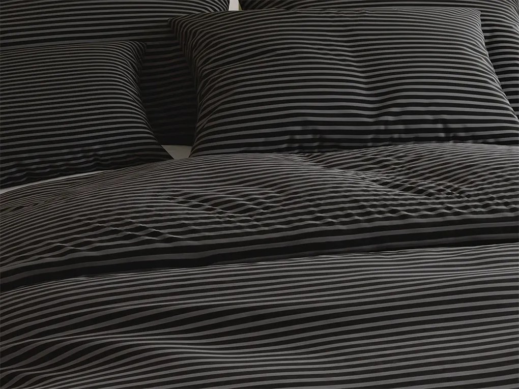 Lenjerie de pat bumbac Alterna neagra