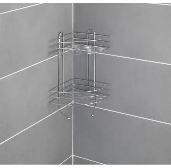 WENKO 15498100 - Etajeră EXCLUSIVE de colț, 23 x 30,5 cm, crom lucios