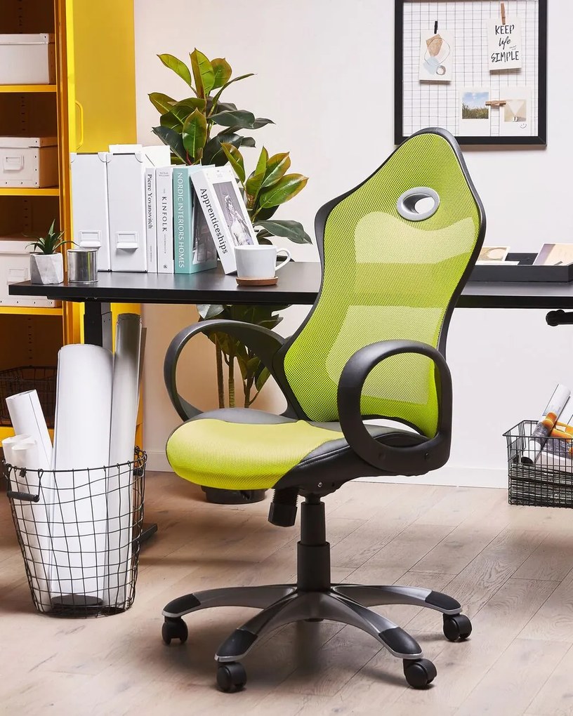 Scaun de birou Isit (limetă). Promo -47%. 1011161
