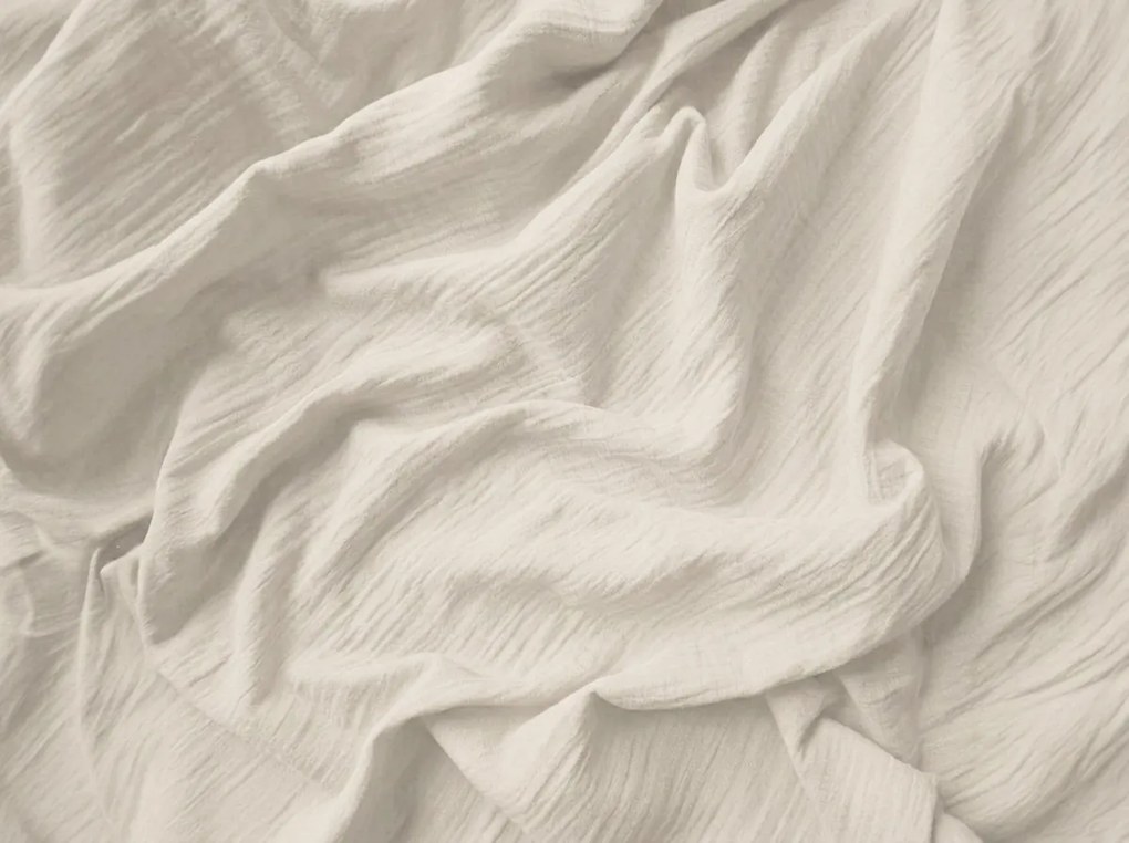 Lenjerie de pat din muselin Mussari bej deschis Dimensiune lenjerie de pat: 2 buc 70 x 90 cm | 200 x 220 cm