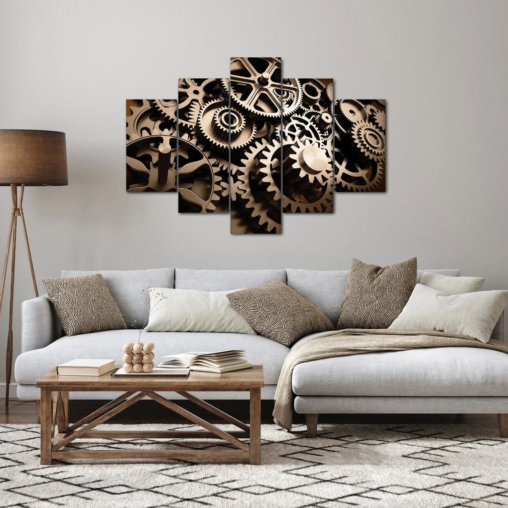 Tablou - Piese de ceas (150x105 cm)