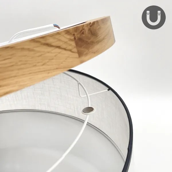 Plafonieră Brilagi BELLADONNA 3xE27/15W/230V d. 50 cm alb/stejar