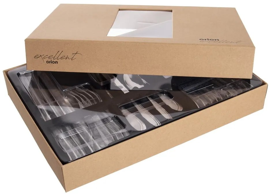 Tacâmuri argintii din oțel inoxidabil 24 buc. Satin – Orion