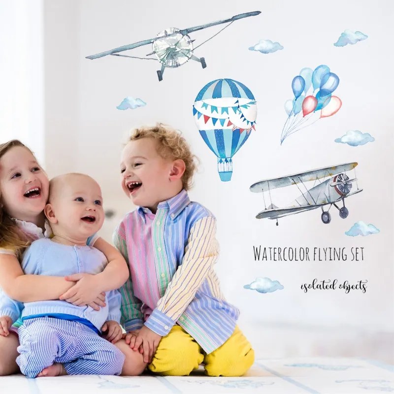 Sticker perete Baloons and Planes