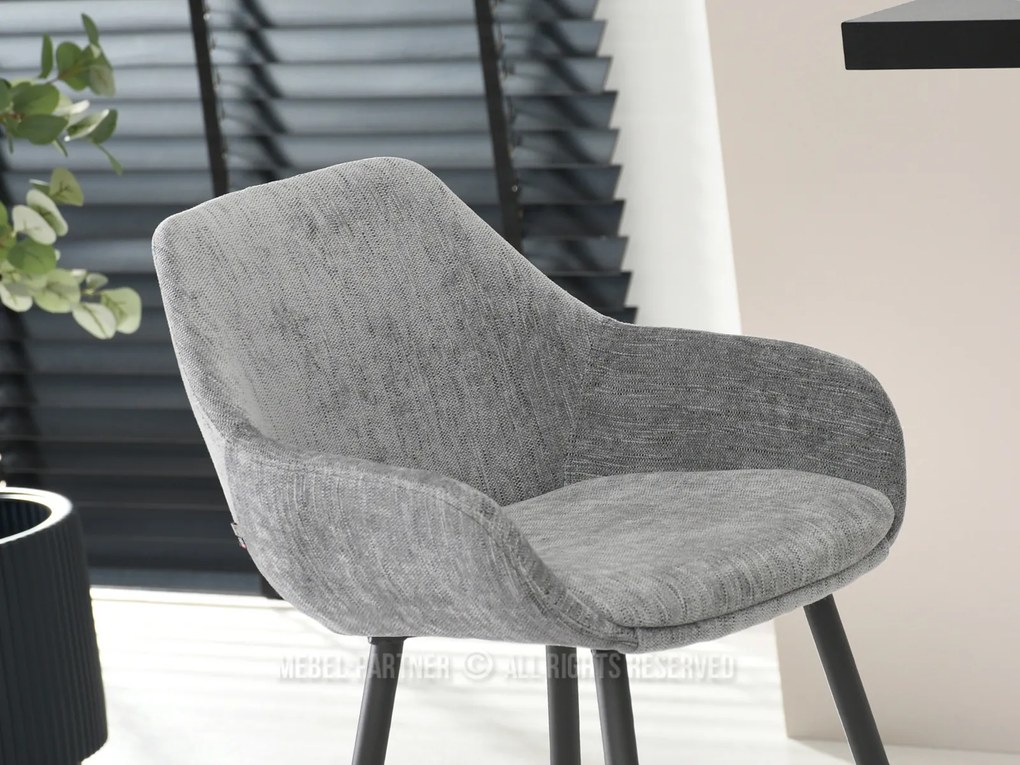 Scaun Miguel (gri + negru). Promo -12%. 1110727