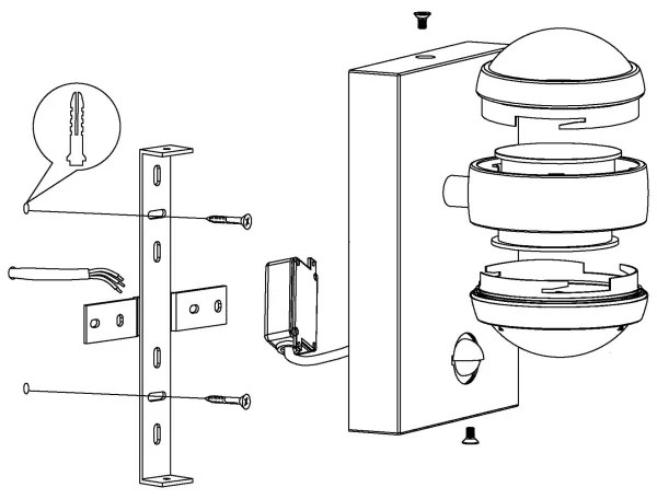 Eglo 96019 - LED Corp de iluminat perete exterior cu senzor SESIMBA 1 2xLED/3,7W