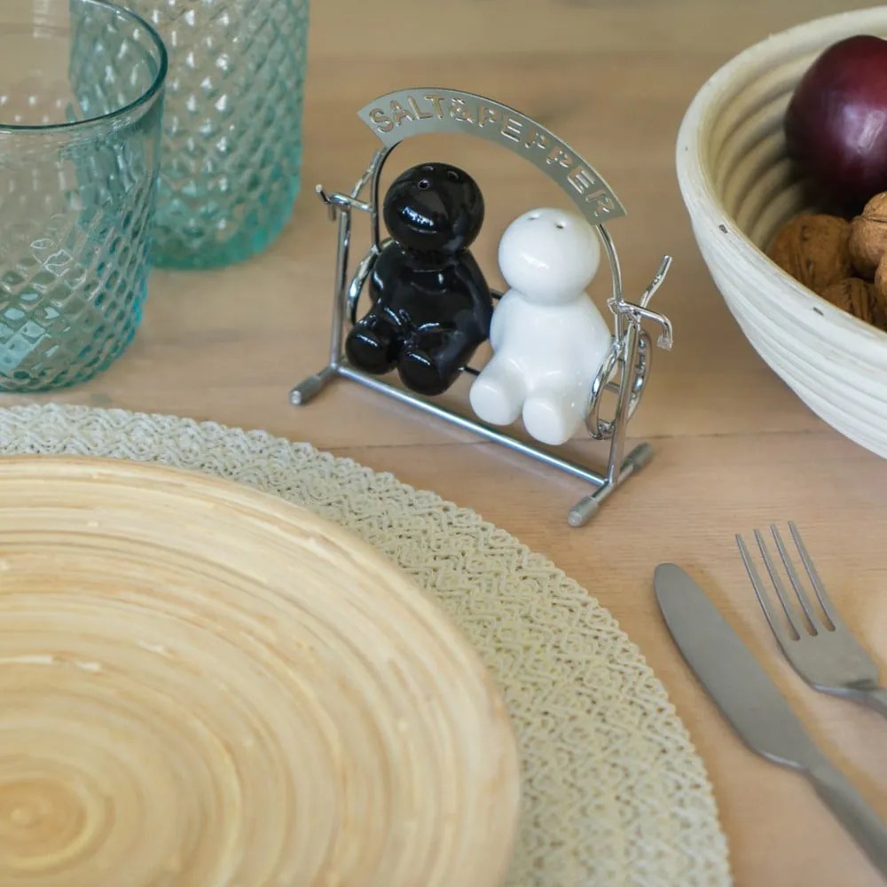 Solniță și piperniță cu suport Salt & Pepper – Balvi