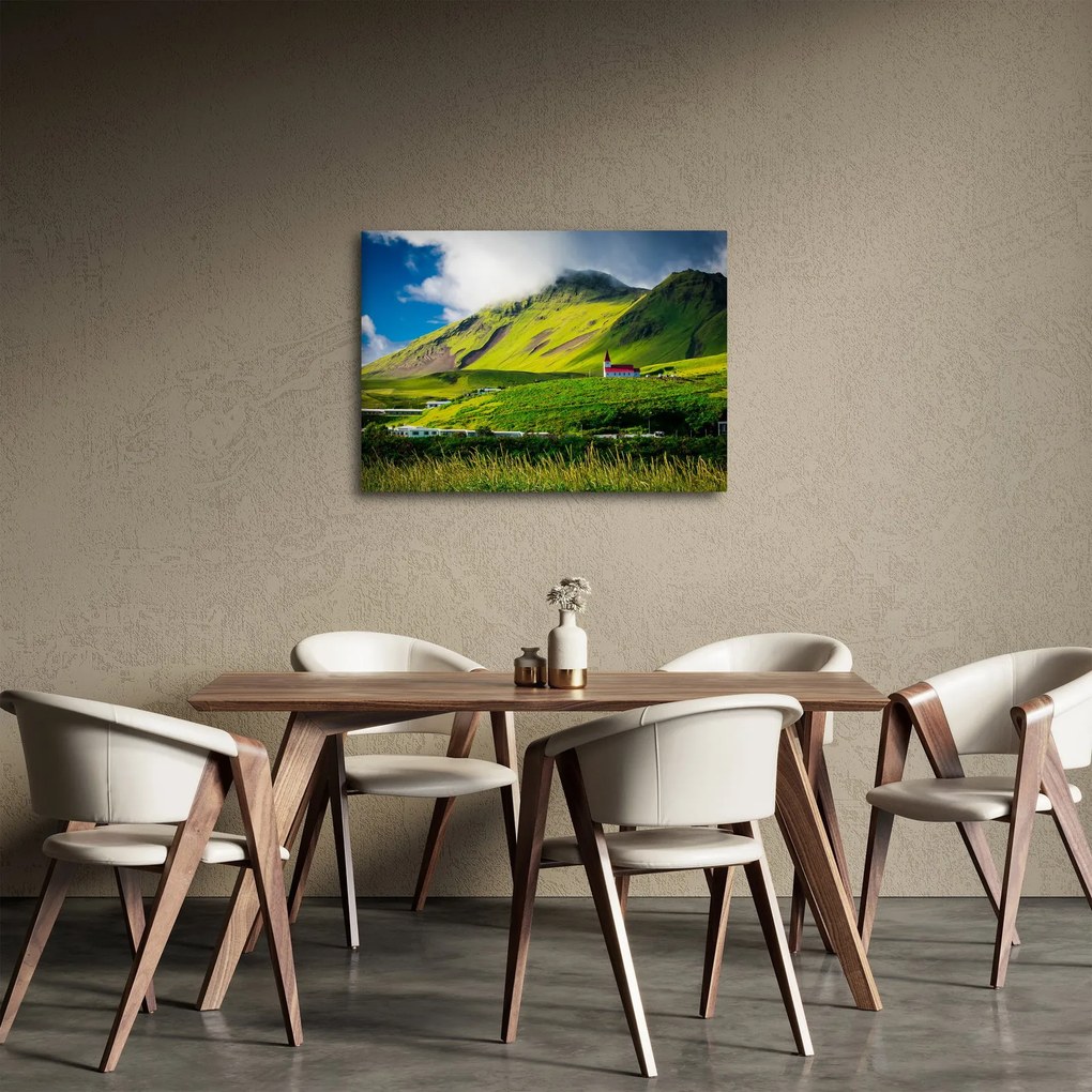Tablou cu peisaj montan (70x50 cm)