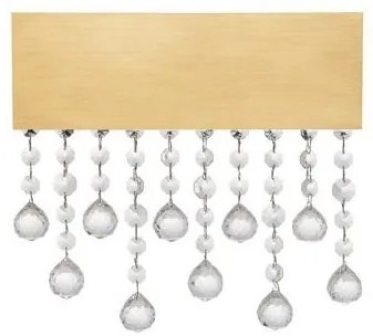 Aplica LED de perete stil elegant CRISTA aurie