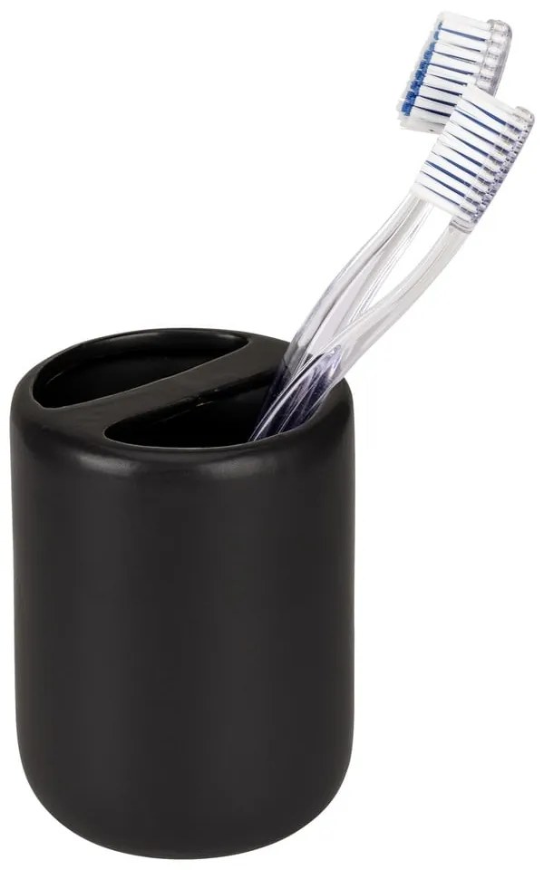 Suport pentru periuța de dinți negru mat din ceramică Olinda – Allstar